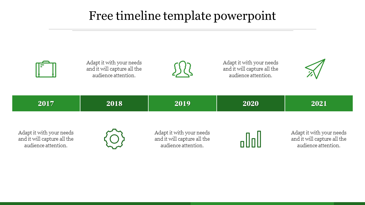 Free - Get Free Timeline Template PowerPoint 2010 Presentation